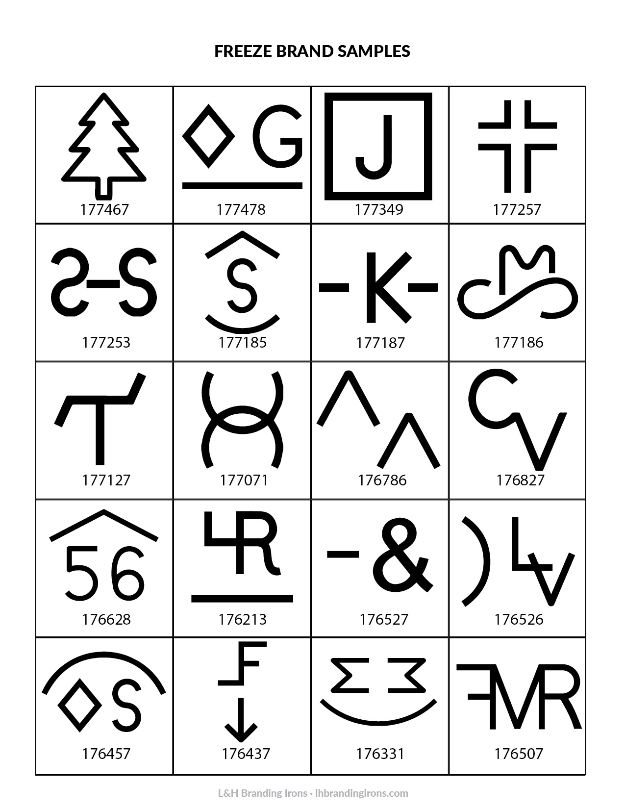 Branding Cattle Symbols